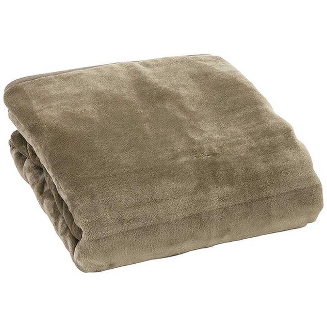 広電　電気かけしき毛布 [ 188×130cm / 掛･敷毛布 ] グレイジュ　CWB802R-HD