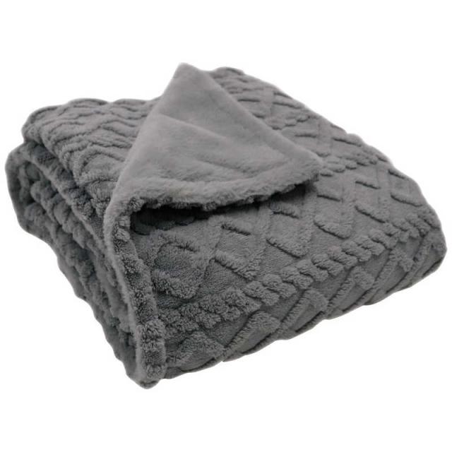 広電　電気かけしき毛布 [ 188×130cm / 掛･敷毛布 / タイマー有 ] グレイ　CWB551G-HP