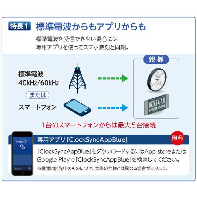 セイコー　電波掛け時計 ｢ネクスタイム｣　ZS251S 銀色メタリック_1