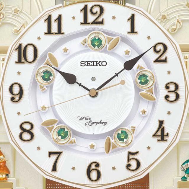 ★SEIKO　からくり時計　電波時計　ウェーブシンフォニー　RE551B Amazon｜SEIKO CLOCK (セイコークロック) 掛け時計 ウエーブ