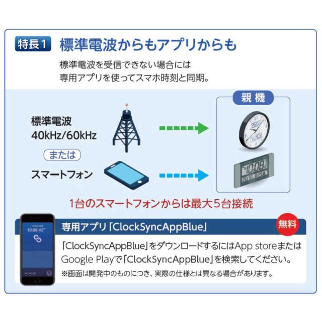 セイコー　掛け時計 ネクスタイム 白パール [電波自動受信機能有]　ZS255W_3