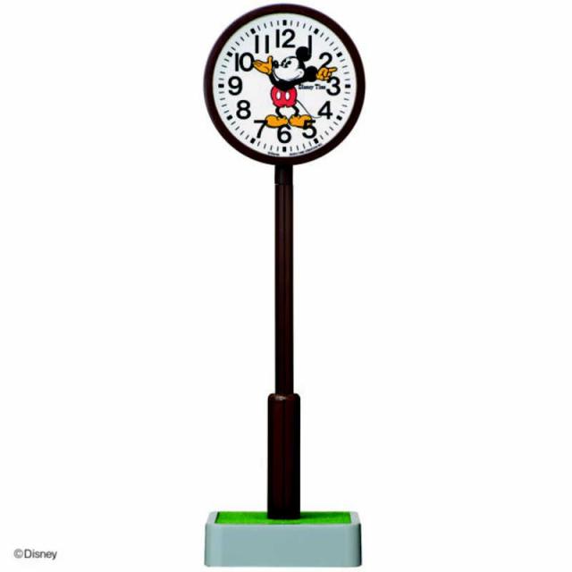 セイコー　ポール型置時計 (Disney Time(ディズニータイム)) 濃茶色　FD881B