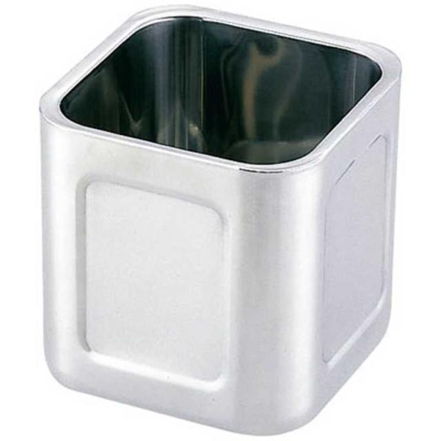 三宝産業　18-8ダブルウォール角キッチンポット (蓋無)13.5cm 　AKK8301の通販は 4,799円