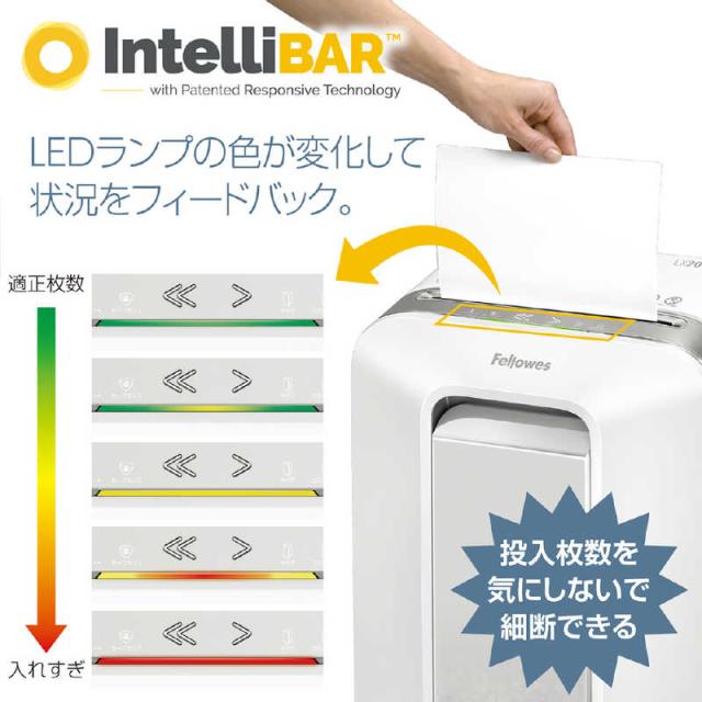 フェローズ　電動シュレッダー LX201 ホワイト [マイクロカット/A4サイズ]　5180101_2