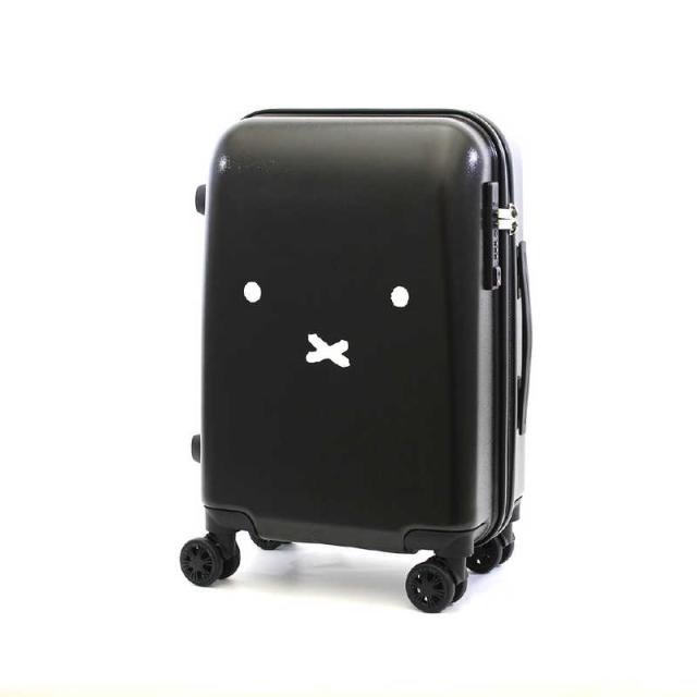 シフレ　スーツケース ハピタス ミッフィー ジッパータイプ Sサイズ 宿泊目安 : 2泊〜3泊 [TSAロック搭載 / 30L] B129.フェイスブラック/シルバー　HAP2249-48_1