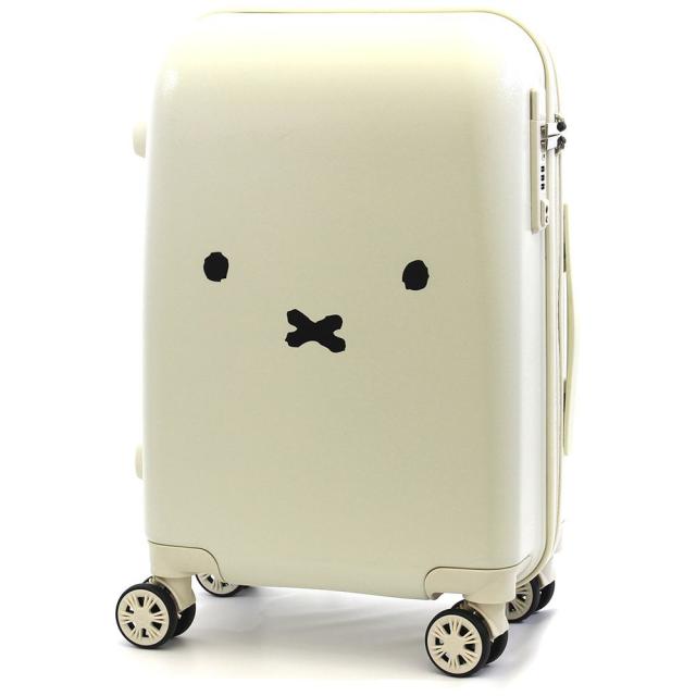 シフレ　スーツケース ハピタス ミッフィー ジッパータイプ Sサイズ 宿泊目安 : 2泊〜3泊 [TSAロック搭載 / 30L] B129.フェイスホワイト/シルバー　HAP2249-48_1