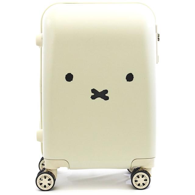 シフレ　スーツケース ハピタス ミッフィー ジッパータイプ Sサイズ 宿泊目安 : 2泊〜3泊 [TSAロック搭載 / 30L] B129.フェイスホワイト/シルバー　HAP2249-48_2