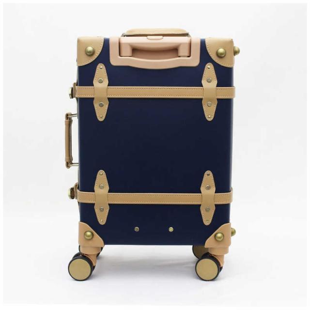 シフレ　ユーラシア トランク ソフトキャリーバッグ 宿泊 目安：2泊〜3泊 約26L ネイビー/ベージュ　EUR3112-44 シフレ ユーラシア トランク ソフトキャリーバッグ 宿泊 目安：2泊〜3