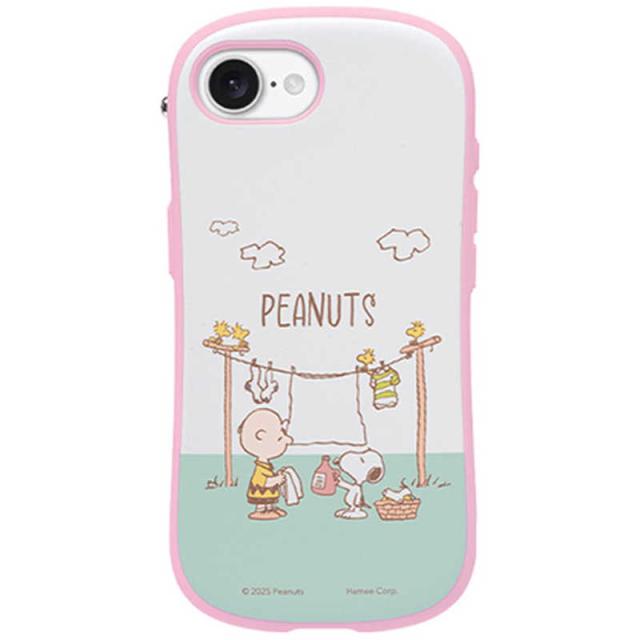 HAMEE　［iPhone 16e専用］PEANUTS/ピーナッツ iFace First Class MagSynqケース iFace サクラピンク/ランドリー　41-990360