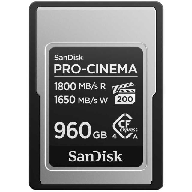 サンディスク　CFexpressカード SanDisk PRO-CINEMA CFExpress Type-A card 960GB ブラック　SDCFEA-960G-JN4NN