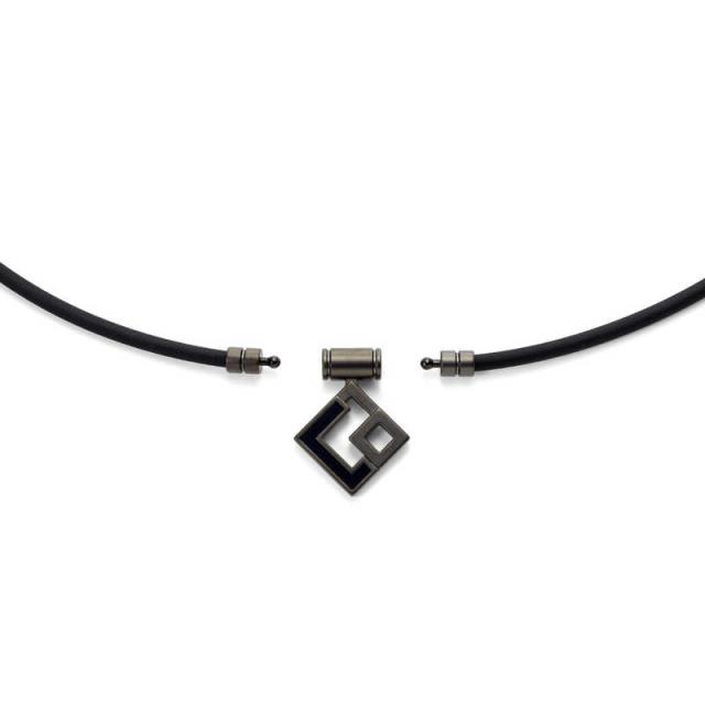 コラントッテ　TAO ネックレス AURA(Mサイズ) Colantotte マットブラック　ABARW53M_2