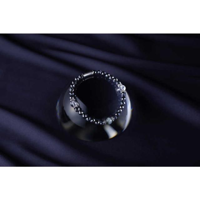 コラントッテ　ループ LUCEα(18.5cm) ブラック(イーグルアイ×水晶)　DABAB2014