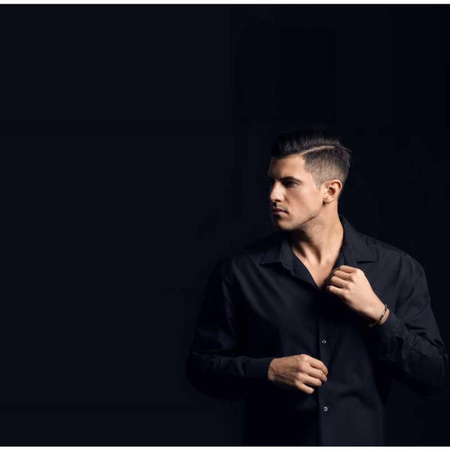 コラントッテ　ループ LUCEα(18.5cm) ブラック(イーグルアイ×水晶)　DABAB2014