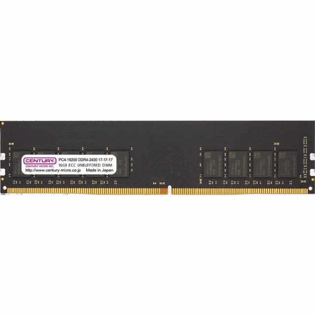 センチュリーマイクロ　増設メモリ DDR4 288PIN ECC ［DIMM DDR4 /16GB /1枚］　CB16G-D4UE2400H