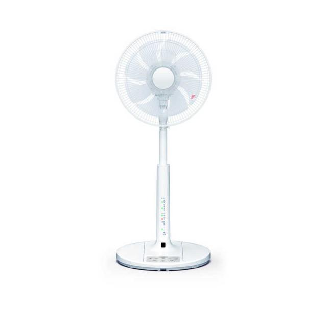 日立　HITACHI　リビング扇風機 うちわ風 DCモーター搭載 自動首振り機能あり リモコン付き　HEF-DL300H