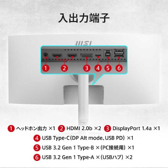 MSI　msi MODERN MD342CQPW ［34型 /UWQHD(3440×1440) /ワイド /曲面型］　Modern MD342CQPW_8