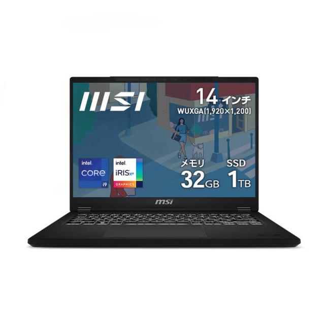 MSI　ノートパソコン ［14.0型 /Win11 Home /Core i9 /メモリ32GB /SSD1TB ］　MODERN-14-D13MG-4165JPの通販は