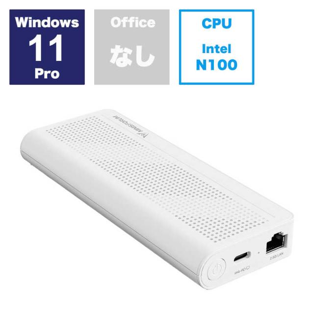 MINISFORUM　ミニPC ［モニター無し /intel N100 /メモリ：8GB /eMMC：256GB /2024年8月］　S100-WLP-8/256-W11Pro-N100