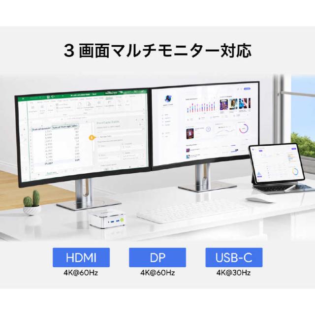 GMKtec G10 ミニPC 16GB+512GB Win11Pro パソコン GMKtecのWindows 11 Pro搭載ミニPCがセール中！ Amazonスマイル