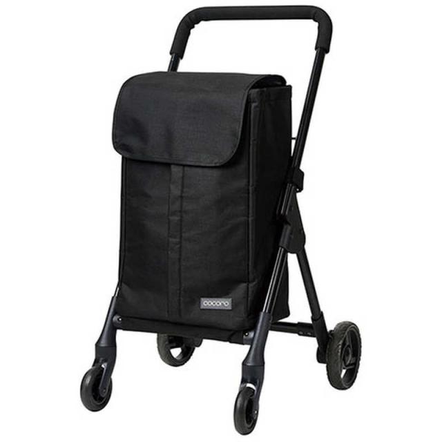 レップ　4輪カート Nオープンフロント 前押し ストッパー機能 少ない負担で運べる ブラック REP-580929　REP580929 8,030円
