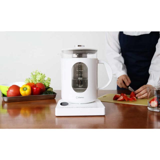 ドリテック　調理ポット「ククポ」(容量：1.5L) ホワイト　PO-163WT