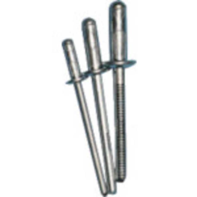 ポップリベットファスナー　高圧着HRリベット(オール鉄)φ4.8､(1000本)　SD64HR