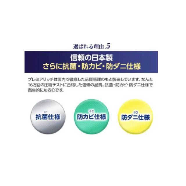 ショップジャパン　トゥルースリーパー プレミアリッチ セミダブル　TRPRWS82_5