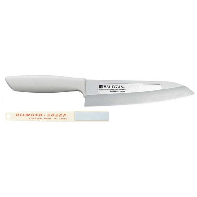 フォーエバー　ダイアチタン包丁160溝付きシャープナーセット　TW16H-3S