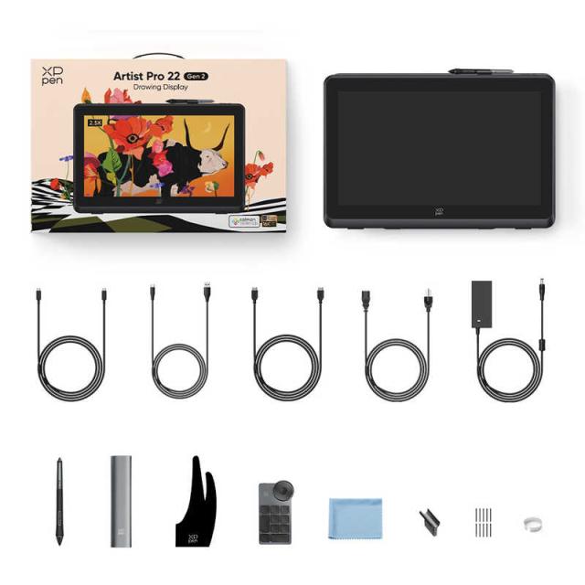 XPPEN　液晶ペンタブレット ［22型］ USB-C＋USB-A HDMI接続 Artist Pro 22 (Gen2) ブラック　ART220QH_JP_15