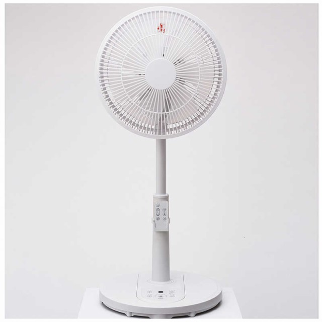 アビテラックス　扇風機 DCモーター搭載 (省エネタイプ) 自動首振り機能あり 30cm 7枚 リモコン付き ホワイト　AF-DC101(W)