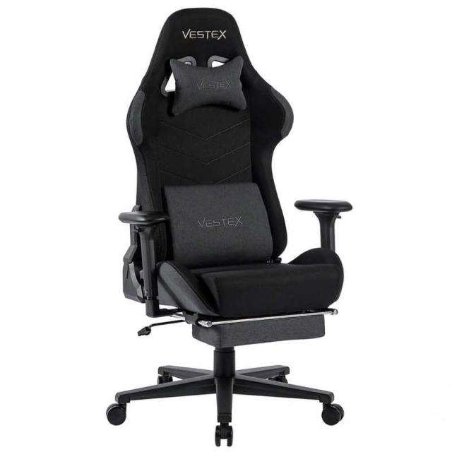 ルームワークス　ゲーミングチェア ［W720xD720xH1205〜1275mm］ VESTEX S1FTシリーズ(フットレスト付き) ブラック　VES-S1FTBK 25,752円
