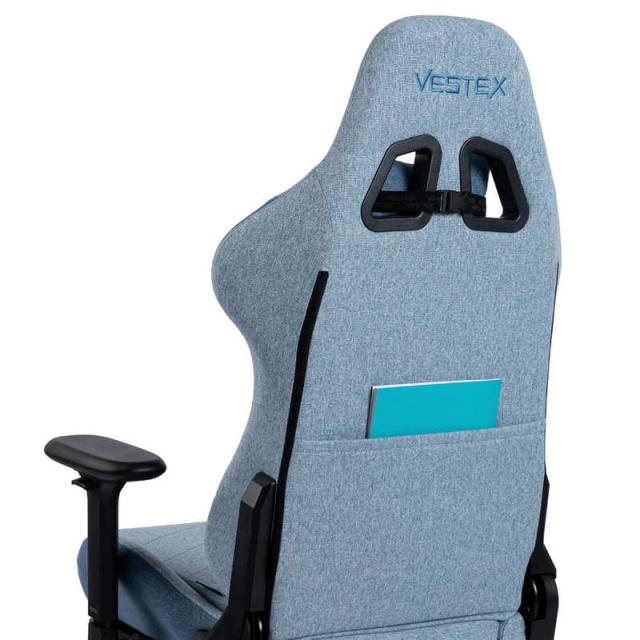 ルームワークス　ゲーミングチェア ［W720xD720xH1205〜1275mm］ VESTEX S1シリーズ(フットレストなし) ブルー　VES-S1BL_3