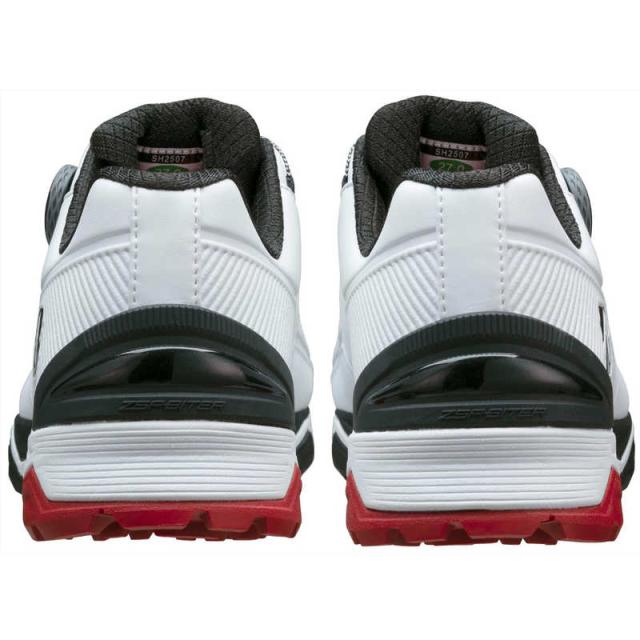 ブリヂストン　ゴルフシューズ ゼロ・スパイク バイター ワイド ［メンズ / 27.5cm / 幅：4E］ ホワイト×ブラック　SH2507