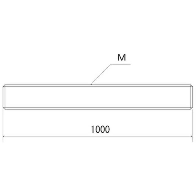 サンコーインダストリー　SUNCO SUS寸切ボルト M36X1000 (1本入)　C10210000360000000