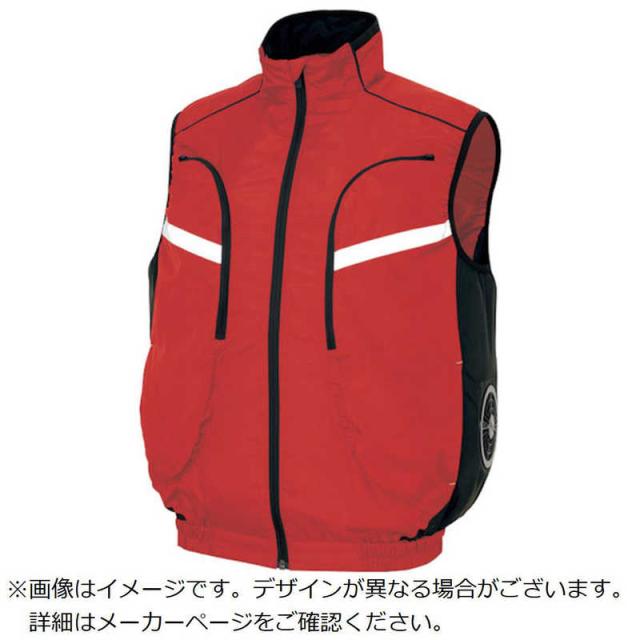 アイトス　物流作業対応型 空調服ベスト ( 空調服 TM) レッド 4L　AZ501950094L
