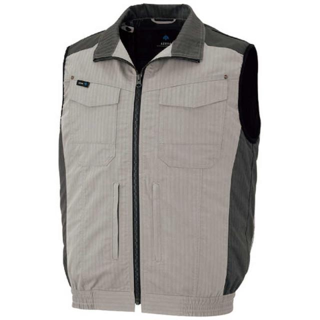 アイトス 空調服用ベスト ( 空調服 TM ) シルバーグレー M AZ30697003M