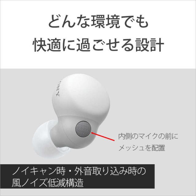 ソニー　SONY　イヤホン フルワイヤレスイヤホン ノイズキャンセリング対応 LinkBuds S ホワイト　WF-LS900N WC_12