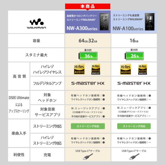 ソニー　SONY　ウォークマン WALKMAN Aシリーズ ブラック[32GB/2023年モデル]　NW-A306 BC_2