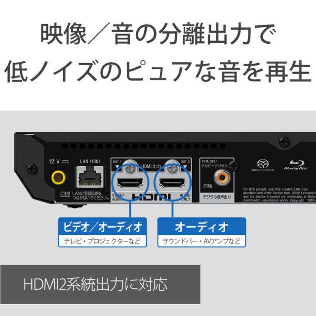 ソニー SONY ブルーレイプレーヤー ［ハイレゾ対応 /Ultra HD