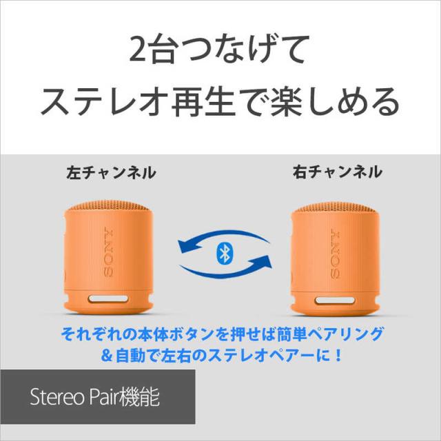 ソニー SONY ワイヤレスポータブル スピーカー オレンジ 防水