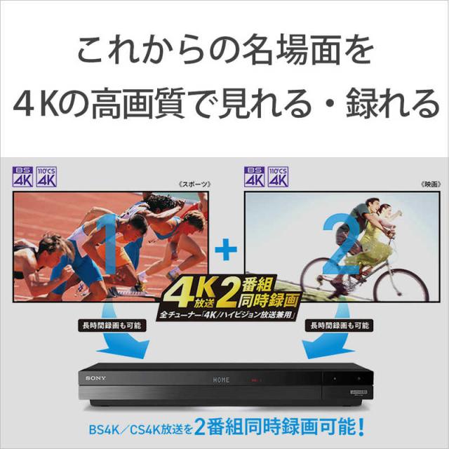 ソニー SONY ブルーレイレコーダー 2TB 2番組同時録画 BDZ-FBW2200 ソニー SONY ブルーレイレコーダー 2TB 2番組同時録画 BDZ-FBW2200