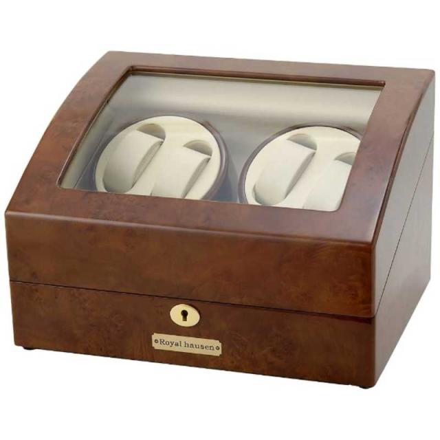 ロイヤルハウゼン　4本巻き自動巻き上げ機(5本収納)　GC03-D31 (ブラウン)の通販は