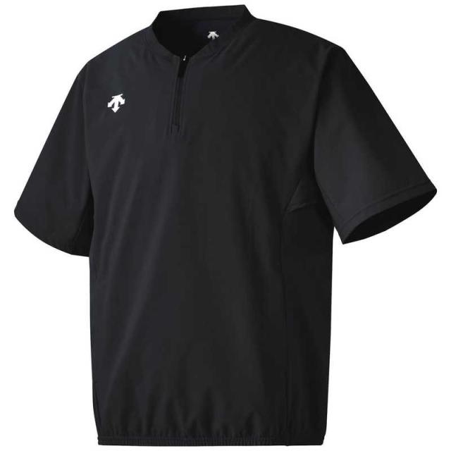デサント　DESCENTE 半袖 ストレッチジャケット ブラック O DB5SJK32M 【返品交換不可】　DB5SJK32M_25SS