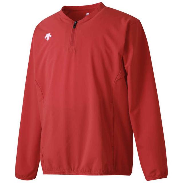 デサント　DESCENTE 長袖 ストレッチジャケット レッド M DB5SJK42M 【返品交換不可】　DB5SJK42M_25SS