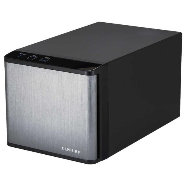 センチュリー　USB3.2 Gen2 RAID機能付き3.5インチ SATA6G 2bay HDDケース 裸族 3.5インチ対応 SATA 2台　CRNS35U32CRFの通販は