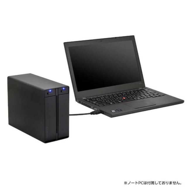 センチュリー　USB3.2 Gen2 Type-C接続 RAID機能付き 3.5インチSATA6G 2bay HDDケース 裸族 ［3.5インチ対応 /SATA /2台］　CRTS35U32C_4