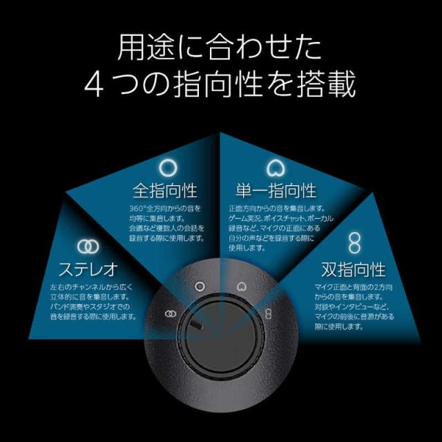 センチュリー　ゲーミングコンデンサーマイク Quad RACEN　CRC-GMIC01_6