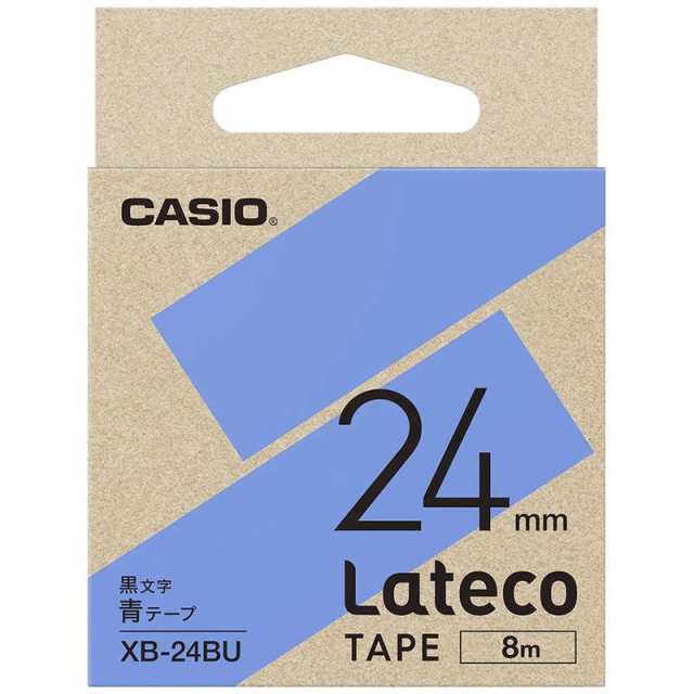 カシオ CASIO ラベルライターLateco用テープ 青 XB-24BU