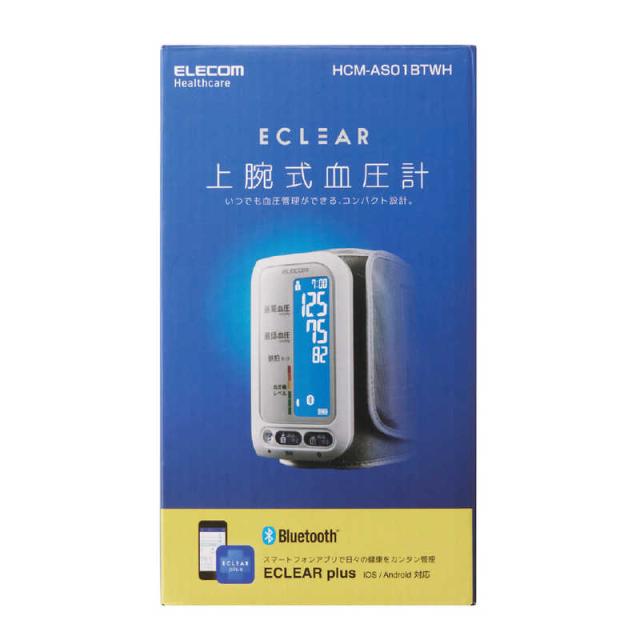 エレコム　ELECOM　エクリア上腕式血圧計(Bluetooth対応)　HCM-AS01BTWH