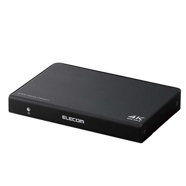 エレコム　ELECOM　HDMI分配器 4K 60P 対応 1入力 4出力 スプリッター ブラック 　VSP-HDP14BK